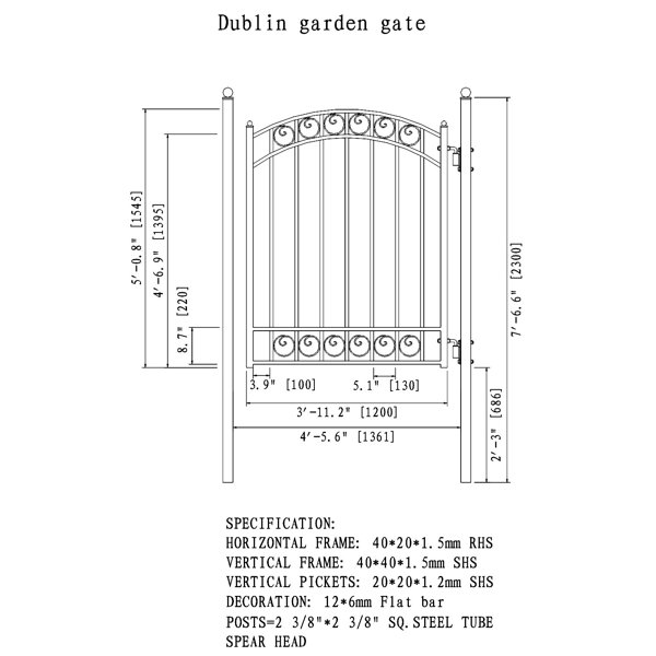 Dimensions du produit
