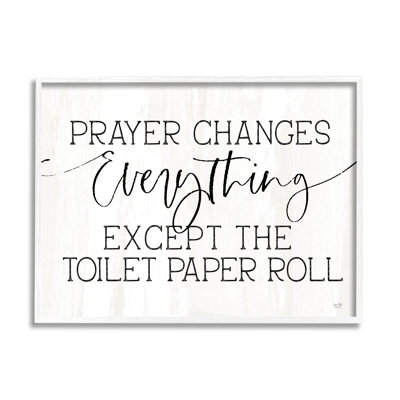 Citation de salle de bain, "Prayer changements", par Lux + Me Designs - impression