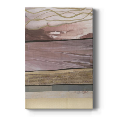 Waves of Collage I -Gallery Wrapped Cavas
