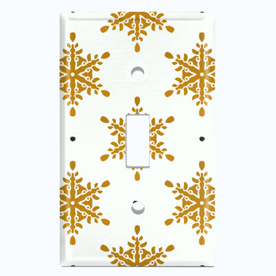 Plaque murale d'interrupteur à bascule Christmas Ice Snow