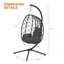 Fauteuil suspendu en osier avec support Solvane-79995142