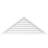 Triangle Surface Mount Non-Functional Brickmould Sill Frame PVC Gable Vent 11/12 Pitch-43315511