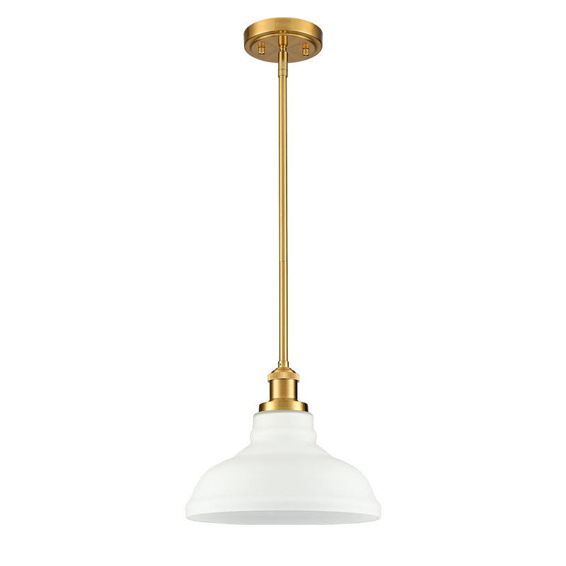 Luminaire suspendu en verre 1 lumière Nordquist, Or