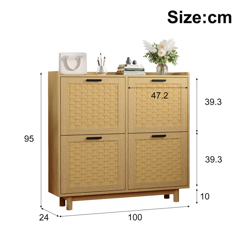 Shoe Storage, Natural Wood