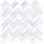 1" x 2" Marble Herringbone Mosaic Wall & Floor Tile