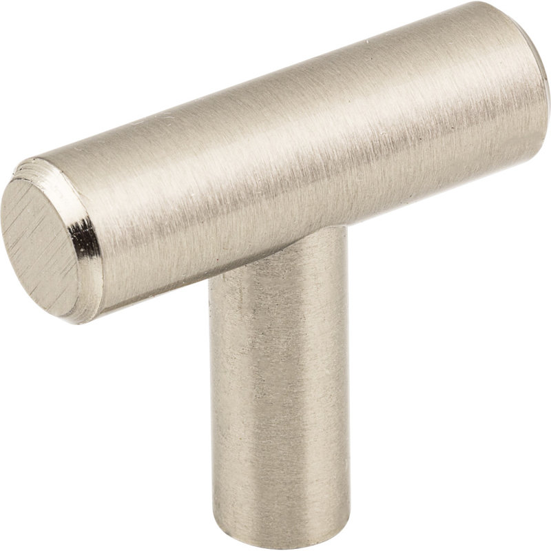 Naples 1 9/16" Length Bar Knob, Satin Nickel