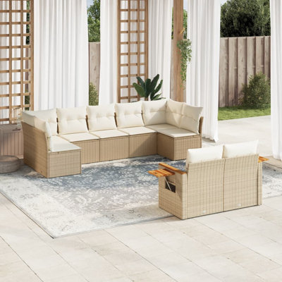Ensemble de canapé Vidaxl beige