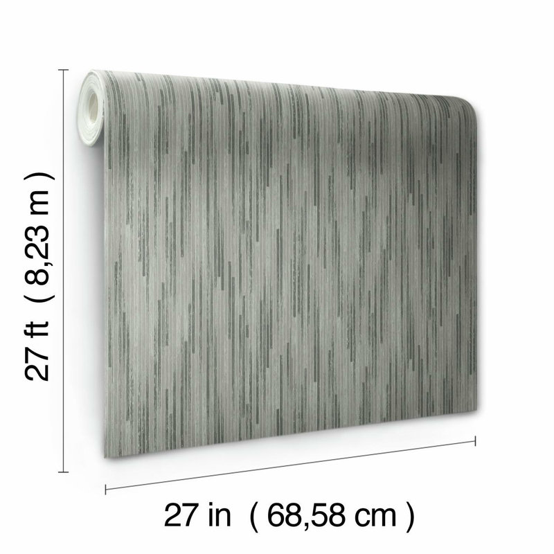 Papier peint Bargello, Gris foncé