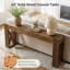 Console en bois massif de 63 pouces