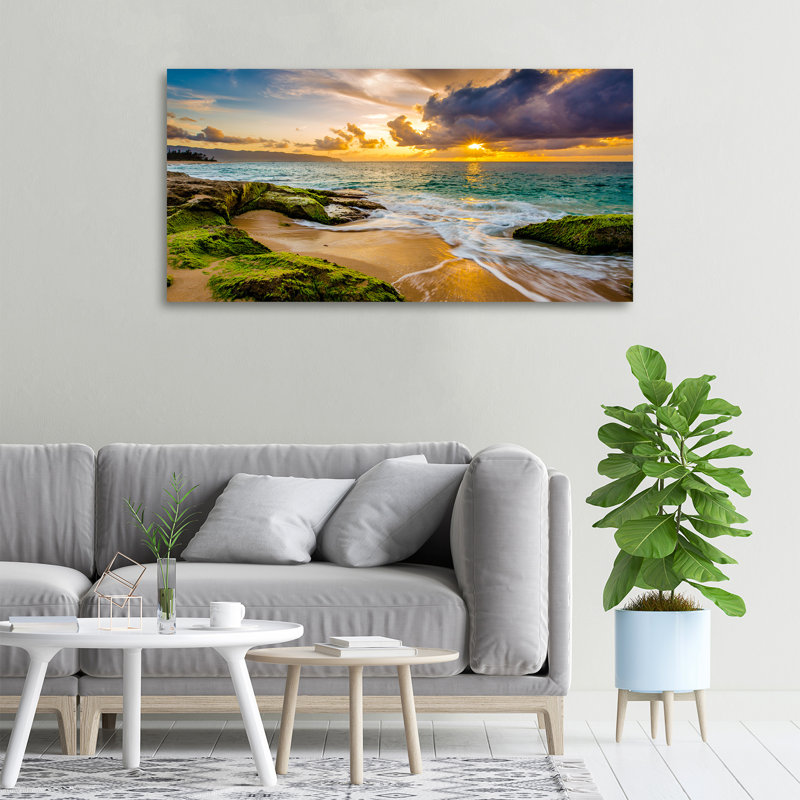 Sunset Sea - Wrapped Canvas Print