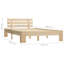 vidaXL Bed Frame Solid Pine Wood-1762100049-1821870602