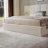 Iokaste Upholstered Lift Storage Bed Frame with Hotel-Style Headboard, Queen Size & King Size Bed Frame, Sprung Slats, Velvet Headboard and Drawers, Gas Lift Hydraulic Support, No Box Spring Needed-1646615926-1646615930