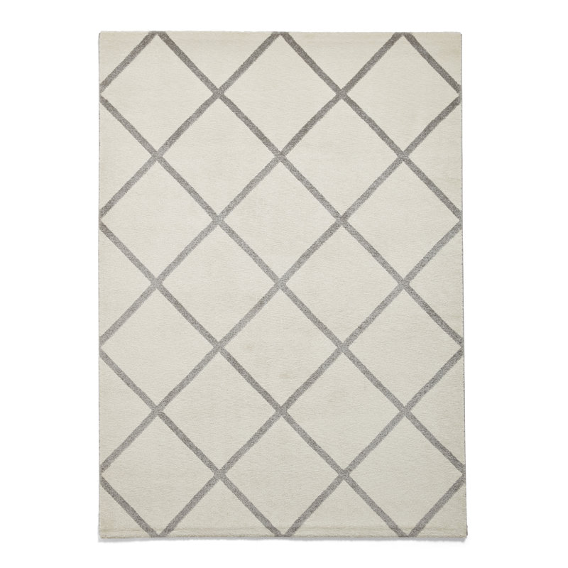 Estephany BRK35 (24371) Machine Made Area Rug Cream/Grey, Rectangle 160 x 220cm