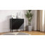 Armoire d'appoint cannelée à 2 portes H 35 po avec tablettes réglables Arkayla-1071461188