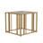 Glass Top End Table