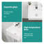 Lavabo de salle de bain mural rectangulaire en céramique blanche 13,6 x 11,6 pouces avec trou de robinet simple