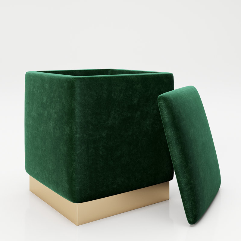Manufactured Wood Accent Stool, Green