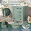 18,3 po x 24 po x 34 po - Panneau de fibres à densité moyenne - 1 pièce - Vert clair - 24 po de largeur x 18,30 po de profondeur x 34 po de hauteur - Meuble-lavabo
