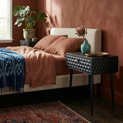 Set of 2 Saturn 1-Drawer Bedside Cabinets