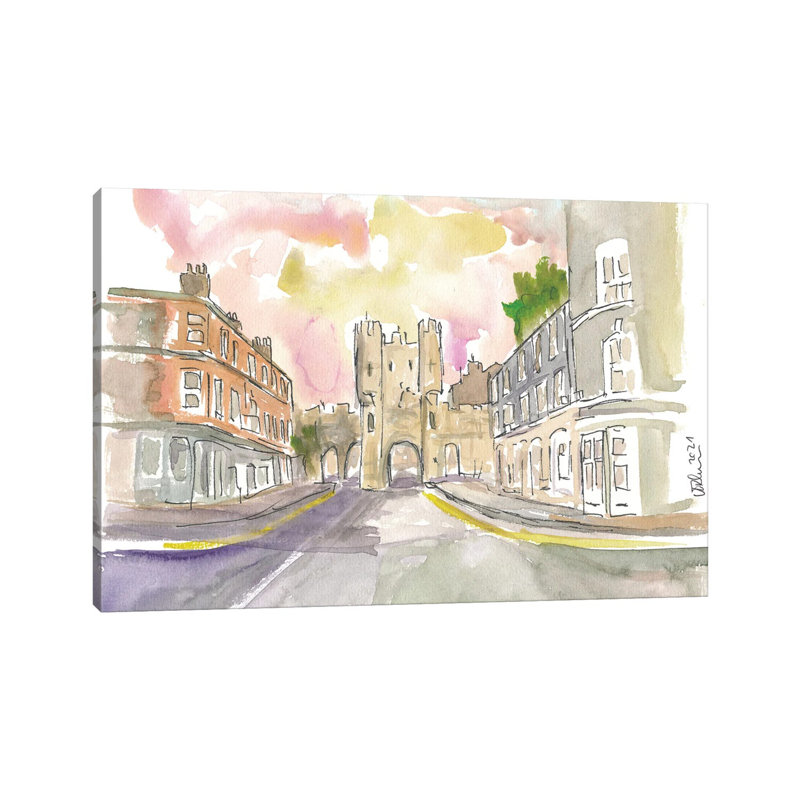 York Yorkshire Old Town Micklegate Street Scene By Markus & Martina Bleichner - Wrapped Canvas Graphic Art by Markus & Martina Bleichner - Wrapped Canvas Gallery-Wrapped Canvas Giclée