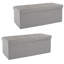 Ensemble de deux repose-pieds de 30 pouces Ebern Designs, gris