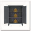 Armoire de rangement en métal avec amplement d'espace de rangement polyvalent