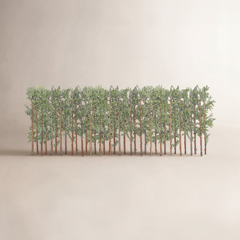 Arbre de bambou artificiel de 6 pi Adcock, paquet de 36 décorations pour clôture d'intimité - poteau en bambou véritable avec feuilles résistantes aux rayons UV