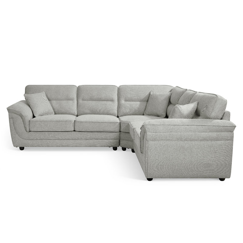 Howie 4 Seater Corner Sofa, Grey