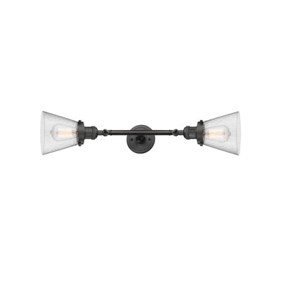 Éclairage de meuble-lavabo inclinable 2 lumières Cone