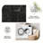 1PC distressed dark charcoal vintage geometric woven farmhouse area rugs for Living Room, Soft and Comfortable, Suitable for all seasons, easy-to-maintain, machine washable Indoor floor mat, Under Table Farmhouse suitable for dining room, bedroom,-985912304
