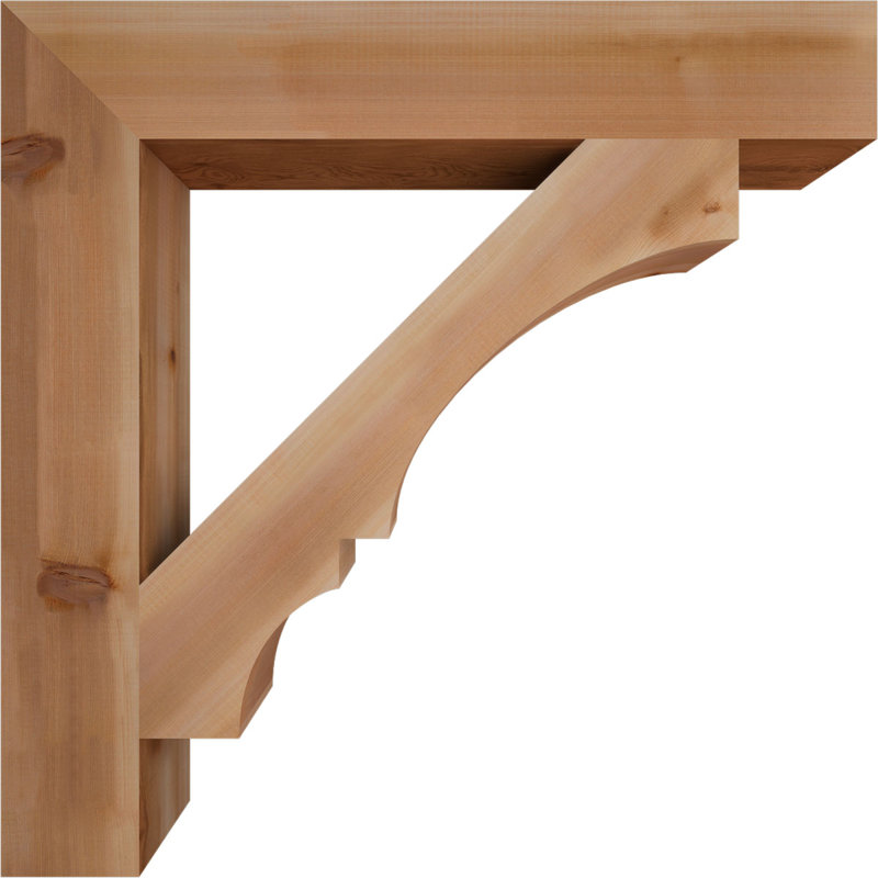 Support de bloc Balboa, Cèdre rouge de l'Ouest lisse, L 5 1/2 po x P 38 po x H 38 po