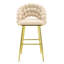 Ensemble de 2 tabourets de bar en velours Puffy Bubble Chair-183645868