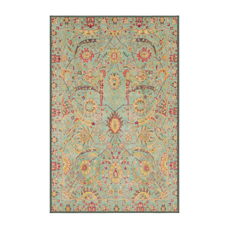 Tapis abstrait à motif abstrait moderne 4010, Rectangle 6 pi x 9 pi
