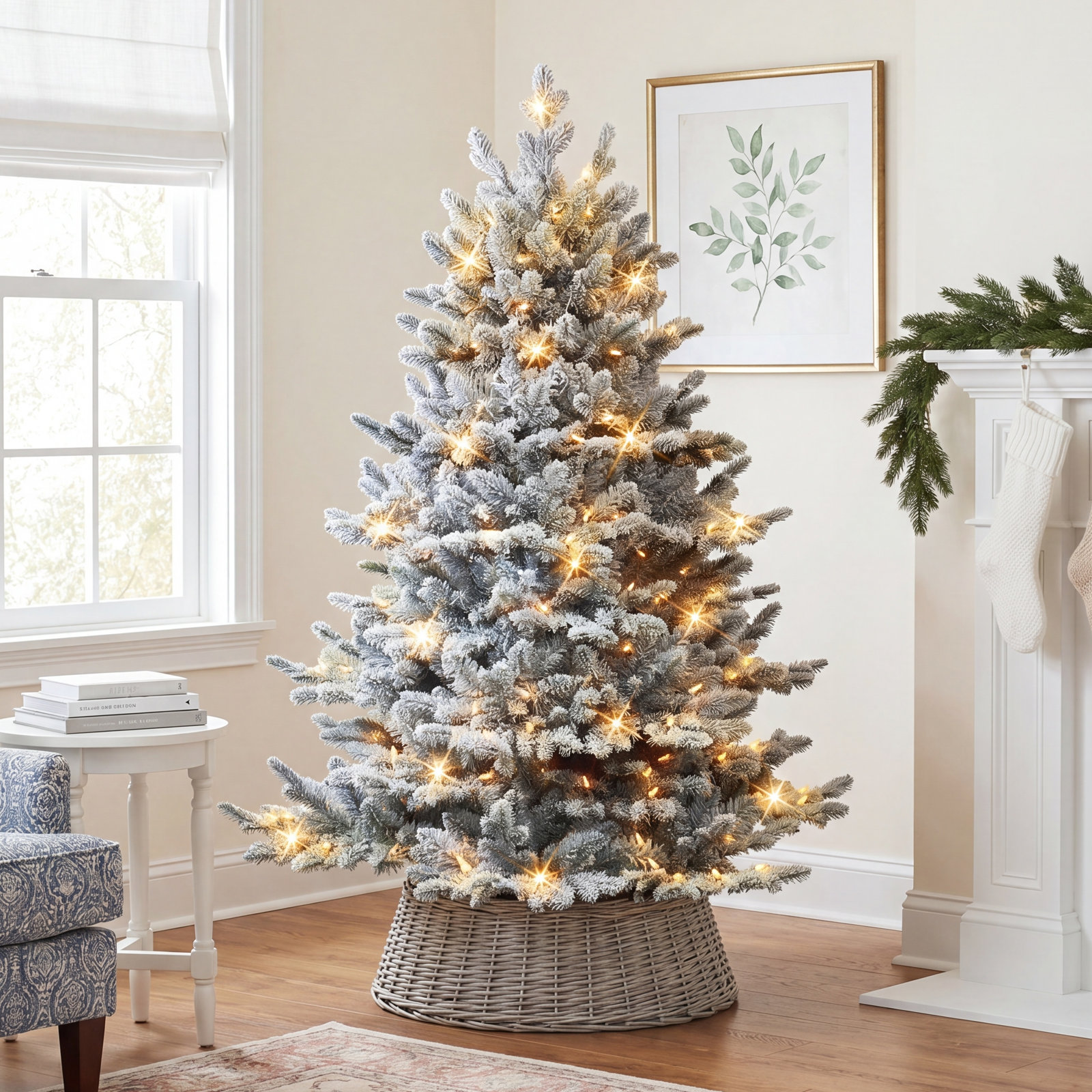 54' Lighted Artificial Fir Christmas Tree