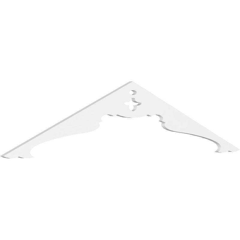 Pignon en PVC de qualité architecturale Heath, H 15 po x l 72 po x P 1 po, 5 / 12