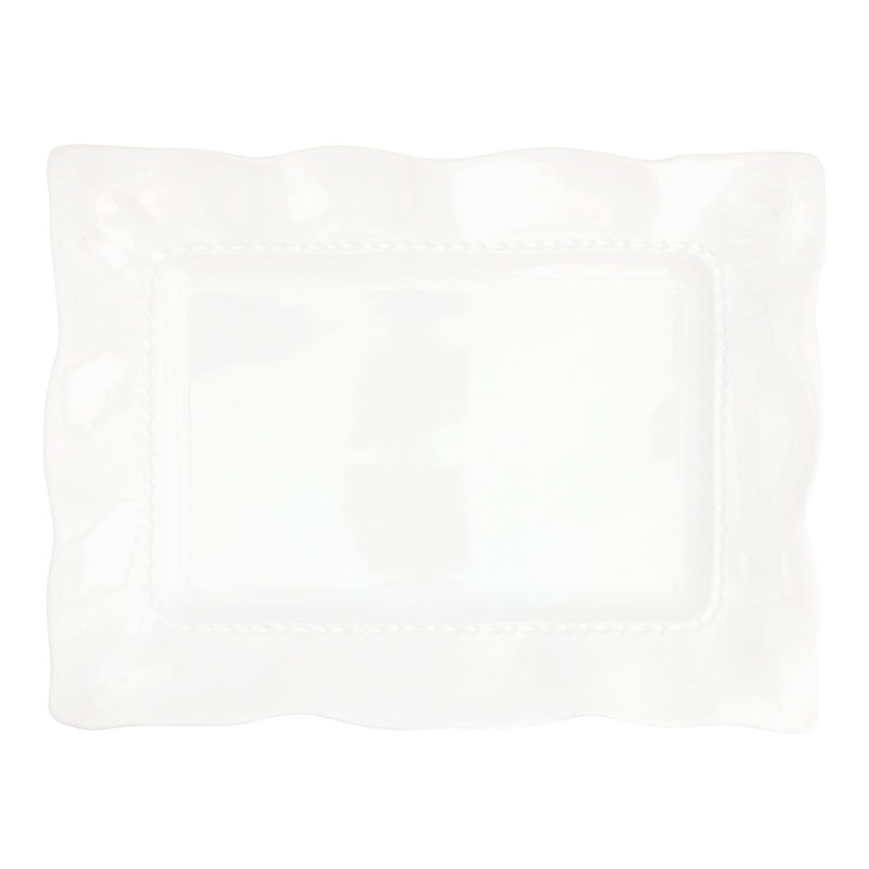Plateau rectangulaire blanc Giorno