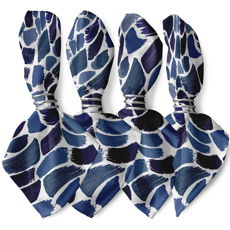 Ensemble de serviettes 4 pièces Alfarata Novelty, Bleu marine