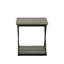 Table d'appoint carrée moderne gris 18,5 po avec structure en métal durable-1197776132