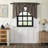 Dissay Cotton Plaid Swag Kitchen Curtain