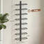 Multi-tiered, Wall Mounted Wine Bottle Rack Black-1478797504