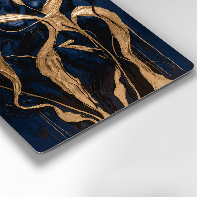 Abstract Figurative 67 Gray Metal Wall Art, 16" H x 20" W