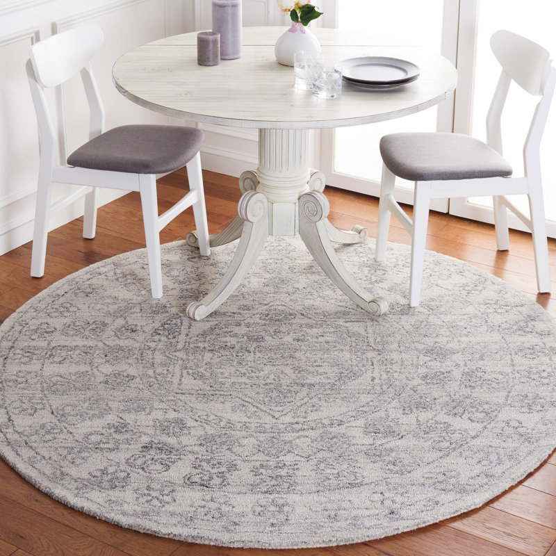 Marquee Hand Tufted Performance Oriental Rug, Round 6'