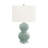 Dyno Table Lamp, Double Round Glass, White Drum Shade-107417450