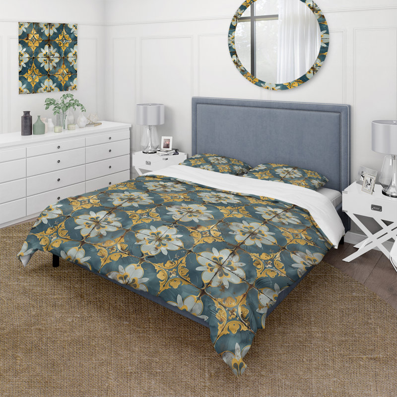 Ensemble de housse de couette Farmhouse, Housse de couette très grand + 2 taies décorativ