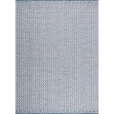 Global Recycled Standard Pearly Hand-Woven Loop Pile Recycled Rug Denim Blue