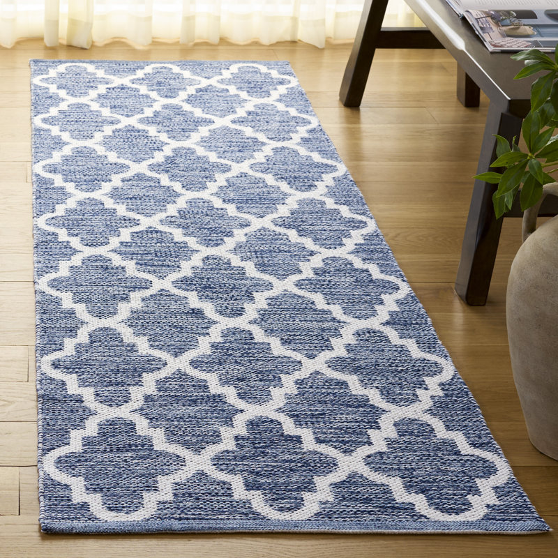 Tapis géométrique tissé à la main Eliana, Tapis de couloir 2 pi 3 po x 7 pi