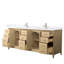 Janna 84" Freestanding Double Bathroom Vanity with Cultured Marble Top-1822079792-1822079793