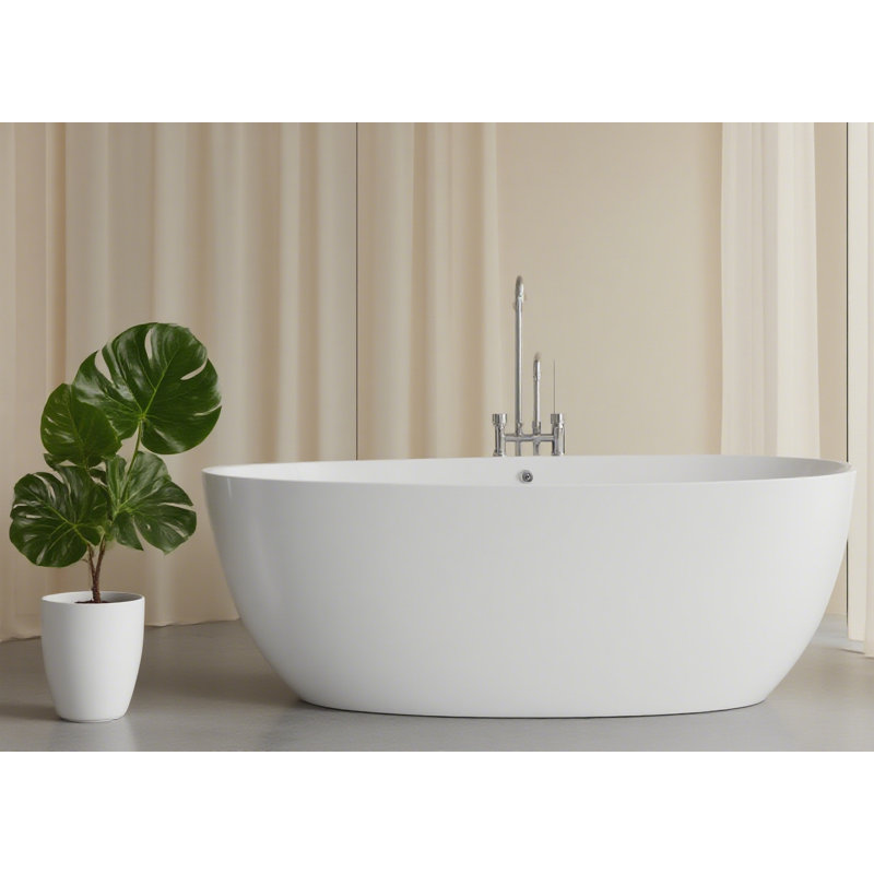 Baignoire 66,92 x 29,52, H 23,63 po x l 29,5 po x L 59,05 po