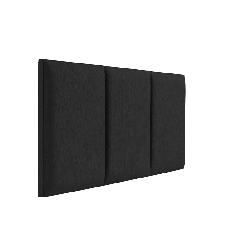Osuna Upholstered Headboard, Black, Single (3')