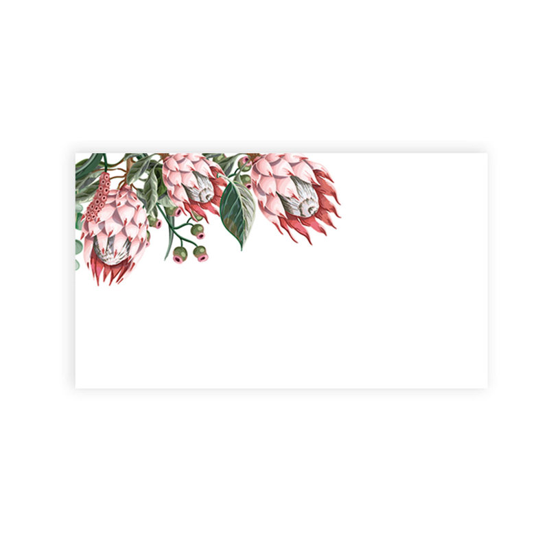 Cartes de lieu Boho Protea Flowers